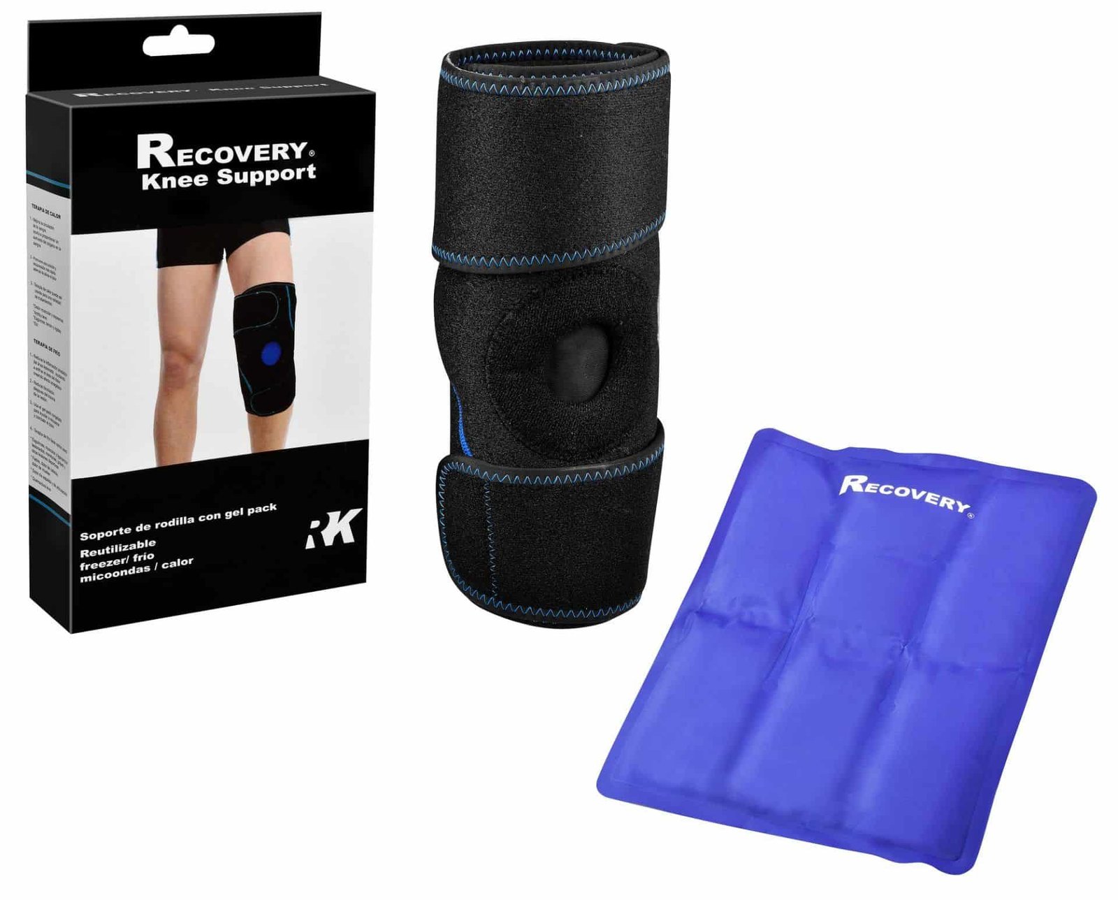 Soporte Rodilla Con Gel Pack Para Frío / Calor