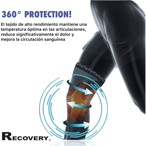 Pack Rodillera Deportiva Ortopédica con Soporte Lateral - Artritis Gym - Rojo - Imagen 3