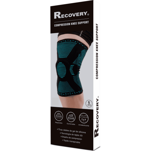 Rodillera Deportiva Ortopédica con Soporte Lateral - Artritis Gym - Celeste - Imagen 6