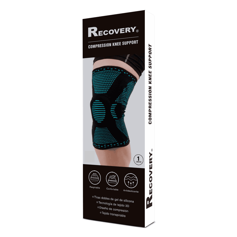 Pack Rodillera Deportiva Ortopédica con Soporte Lateral - Artritis Gym - Celeste - Imagen 6