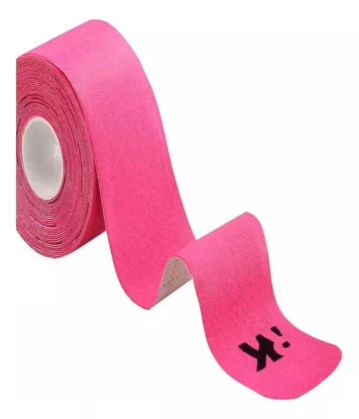 Tape Kinesiológico Precortado Rosado 5 cm x 5mt - Imagen 2