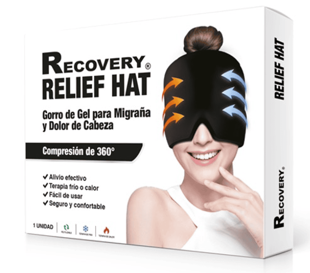 Compresa Gorro Gel 360° Frio Y Calor Alivia Migraña